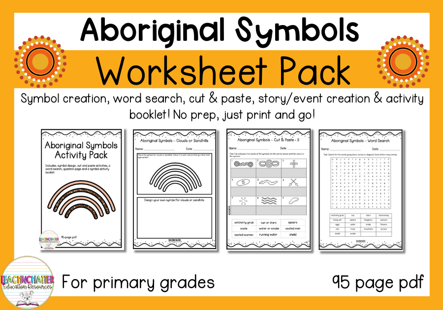 Aboriginal Art Symbols Worksheet